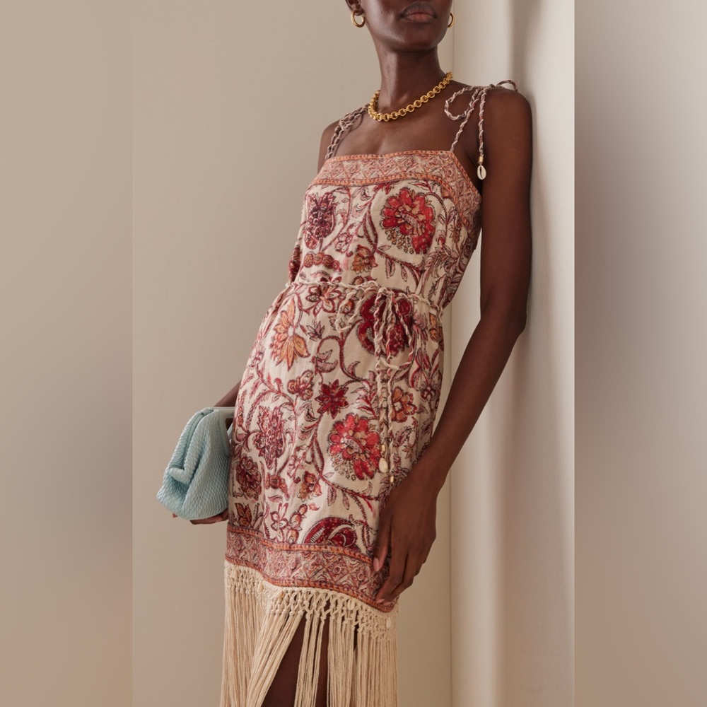 Zimmermann
Vitali Fringed Floral-Cotton Mini Dress